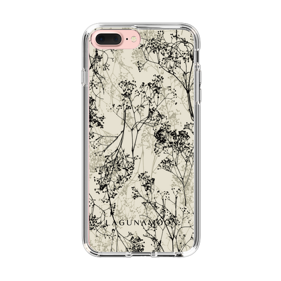 Slim Protection Case［ LAGUNAMOON - Botanical - Beige ］