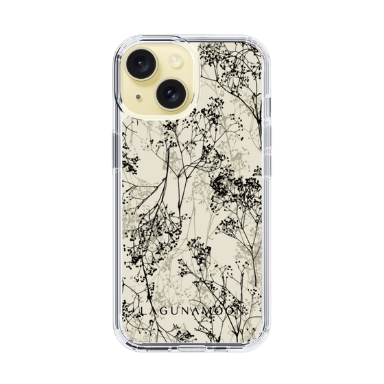Slim Protection Case［ LAGUNAMOON - Botanical - Beige ］