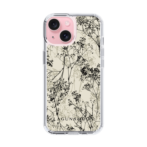 Slim Protection Case［ LAGUNAMOON - Botanical - Beige ］