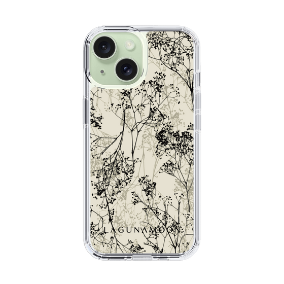 Slim Protection Case［ LAGUNAMOON - Botanical - Beige ］