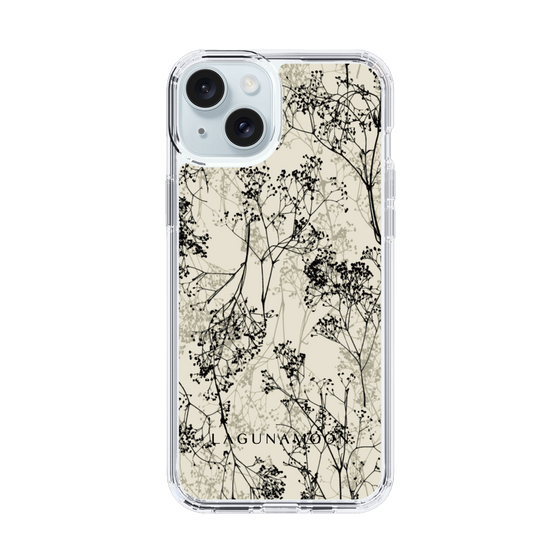Slim Protection Case［ LAGUNAMOON - Botanical - Beige ］