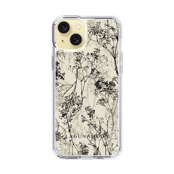 Slim Protection Case［ LAGUNAMOON - Botanical - Beige ］