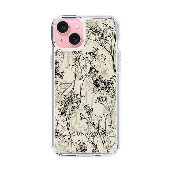 Slim Protection Case［ LAGUNAMOON - Botanical - Beige ］