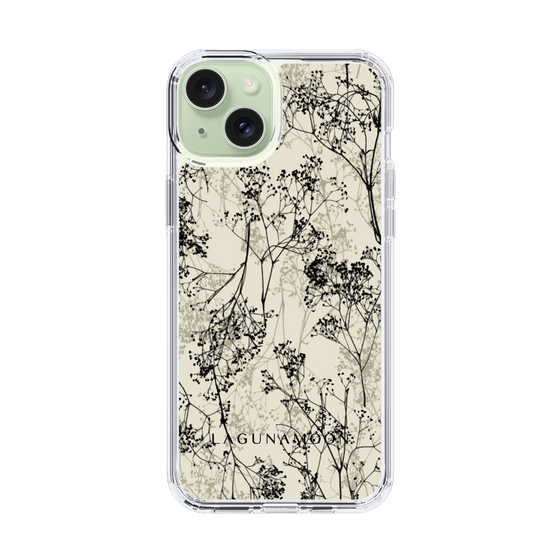 Slim Protection Case［ LAGUNAMOON - Botanical - Beige ］