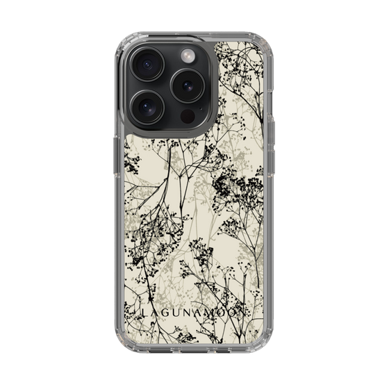 Slim Protection Case［ LAGUNAMOON - Botanical - Beige ］