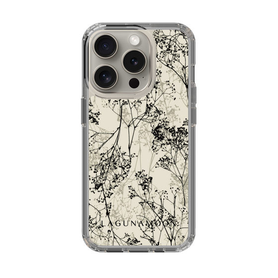 Slim Protection Case［ LAGUNAMOON - Botanical - Beige ］