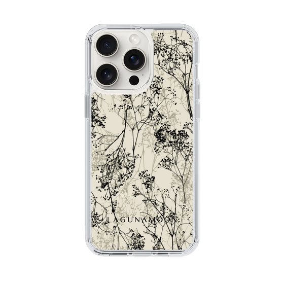 Slim Protection Case［ LAGUNAMOON - Botanical - Beige ］