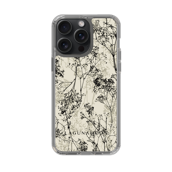 Slim Protection Case［ LAGUNAMOON - Botanical - Beige ］