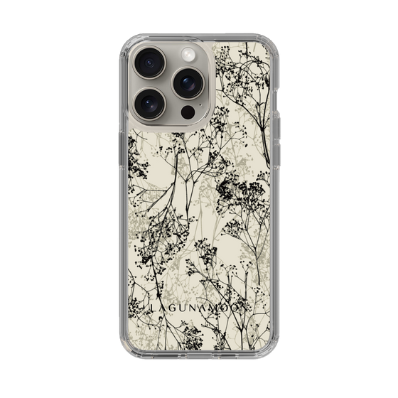 Slim Protection Case［ LAGUNAMOON - Botanical - Beige ］