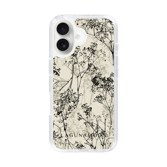 Slim Protection Case［ LAGUNAMOON - Botanical - Beige ］