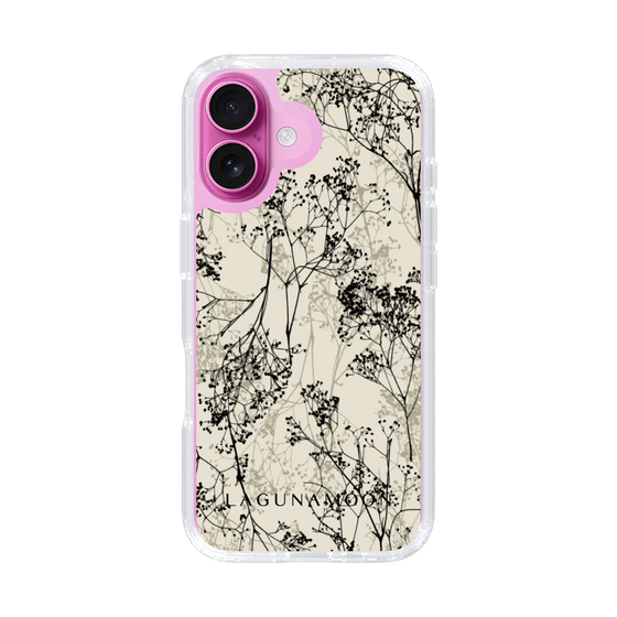 Slim Protection Case［ LAGUNAMOON - Botanical - Beige ］