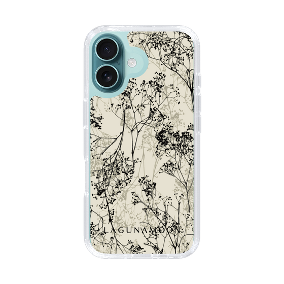 Slim Protection Case［ LAGUNAMOON - Botanical - Beige ］