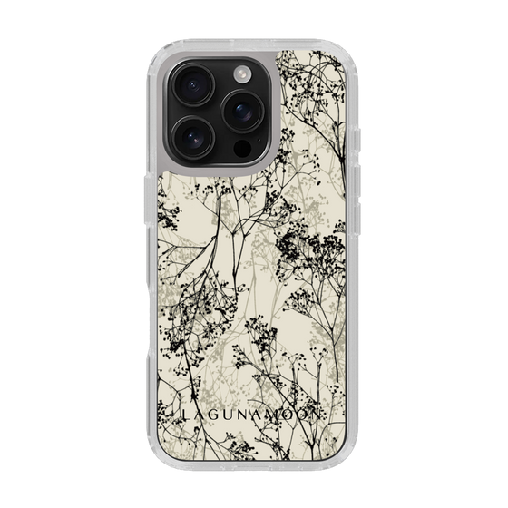 Slim Protection Case［ LAGUNAMOON - Botanical - Beige ］