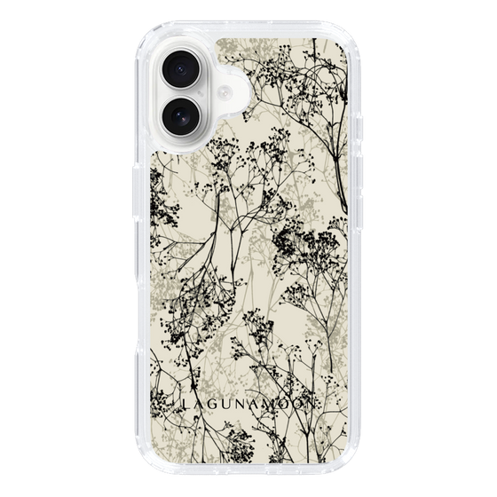 Slim Protection Case［ LAGUNAMOON - Botanical - Beige ］