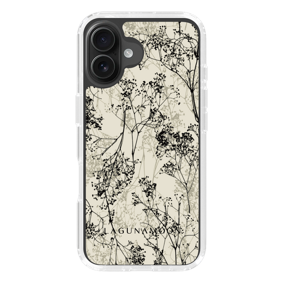 Slim Protection Case［ LAGUNAMOON - Botanical - Beige ］