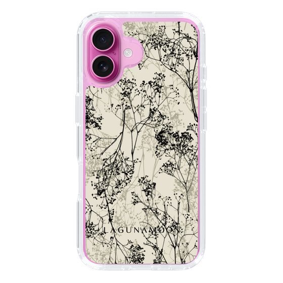 Slim Protection Case［ LAGUNAMOON - Botanical - Beige ］
