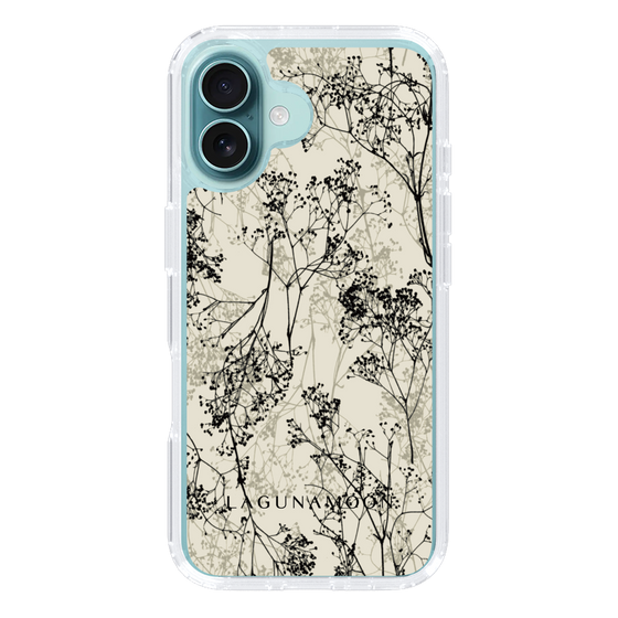 Slim Protection Case［ LAGUNAMOON - Botanical - Beige ］