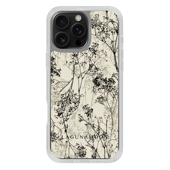 Slim Protection Case［ LAGUNAMOON - Botanical - Beige ］