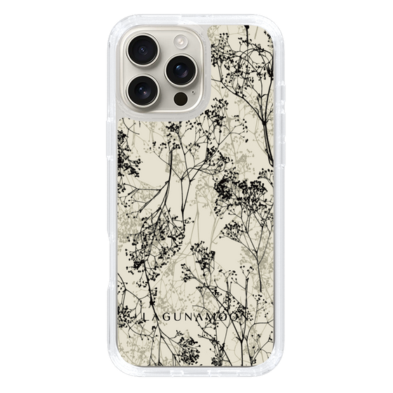 Slim Protection Case［ LAGUNAMOON - Botanical - Beige ］