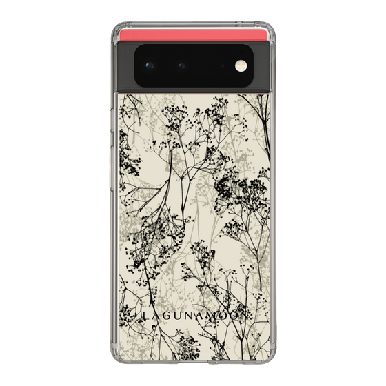 Slim Protection Case［ LAGUNAMOON - Botanical - Beige ］