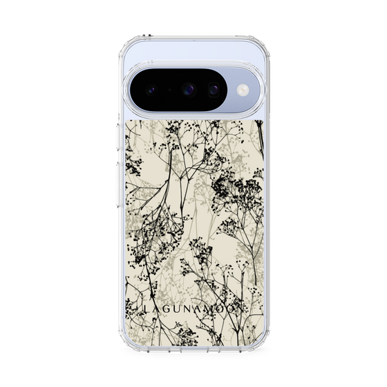 Slim Protection Case［ LAGUNAMOON - Botanical - Beige ］