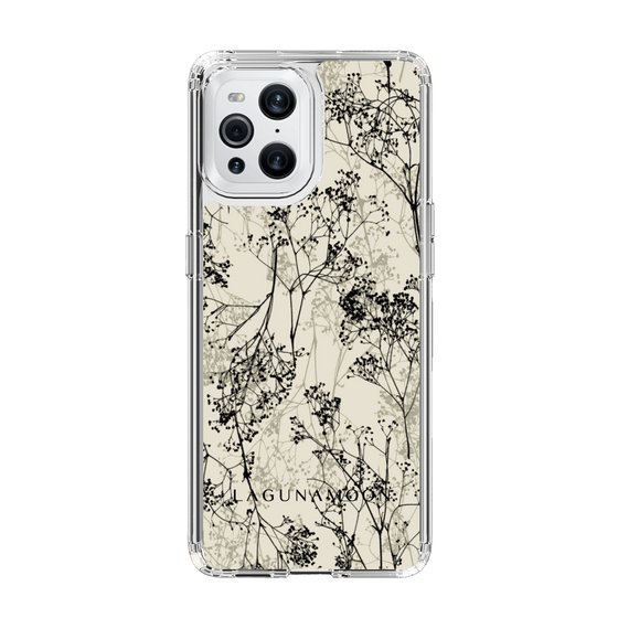 Slim Protection Case［ LAGUNAMOON - Botanical - Beige ］