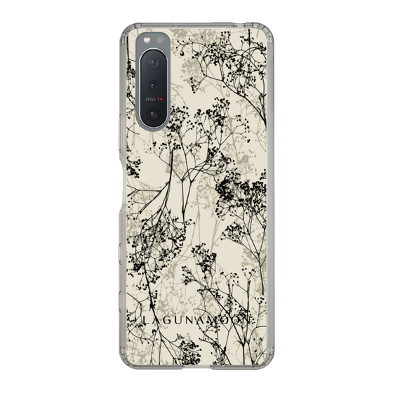 Slim Protection Case［ LAGUNAMOON - Botanical - Beige ］