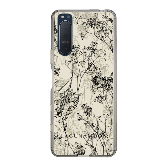 Slim Protection Case［ LAGUNAMOON - Botanical - Beige ］