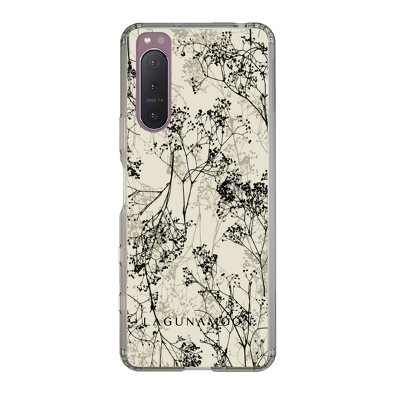 Slim Protection Case［ LAGUNAMOON - Botanical - Beige ］