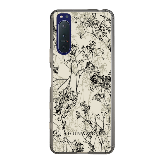 Slim Protection Case［ LAGUNAMOON - Botanical - Beige ］