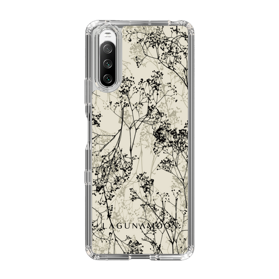 Slim Protection Case［ LAGUNAMOON - Botanical - Beige ］