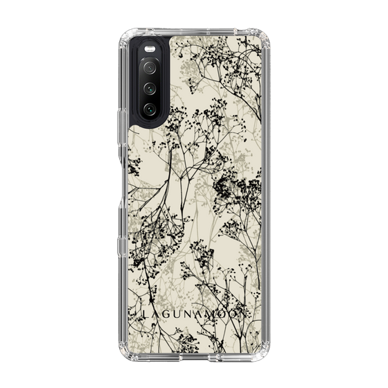Slim Protection Case［ LAGUNAMOON - Botanical - Beige ］