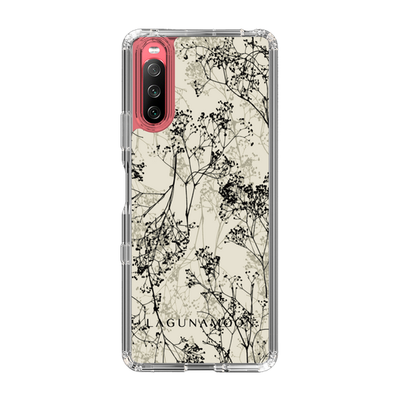 Slim Protection Case［ LAGUNAMOON - Botanical - Beige ］