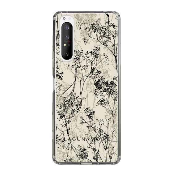 Slim Protection Case［ LAGUNAMOON - Botanical - Beige ］