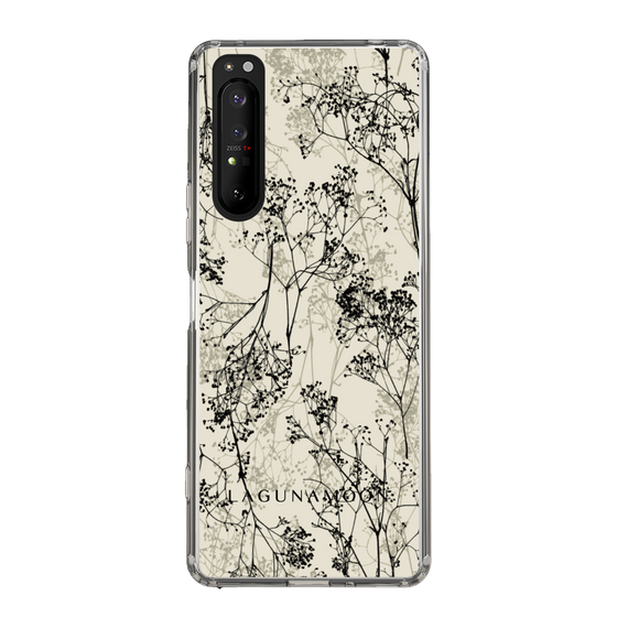 Slim Protection Case［ LAGUNAMOON - Botanical - Beige ］