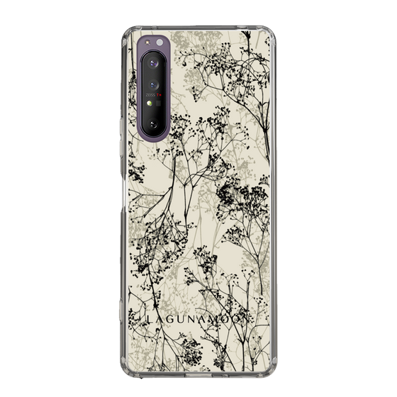 Slim Protection Case［ LAGUNAMOON - Botanical - Beige ］