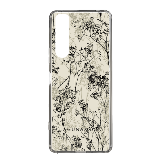 Slim Protection Case［ LAGUNAMOON - Botanical - Beige ］