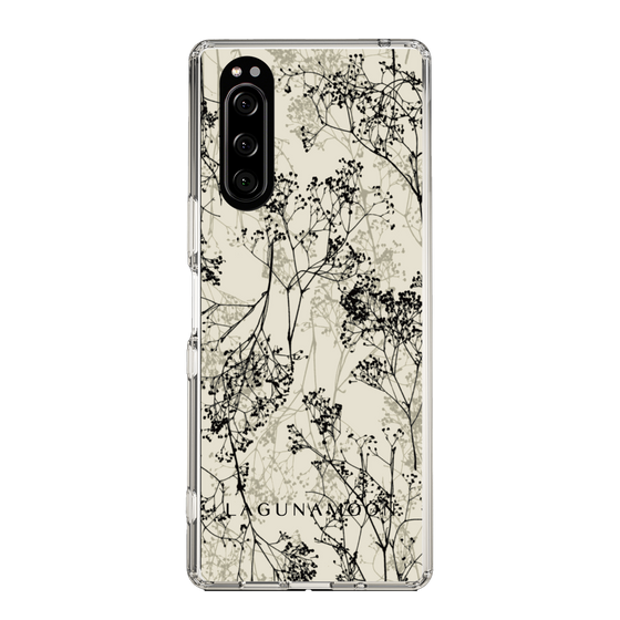 Slim Protection Case［ LAGUNAMOON - Botanical - Beige ］