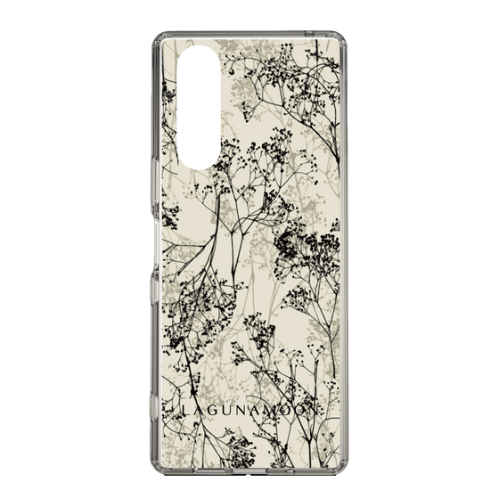 Slim Protection Case［ LAGUNAMOON - Botanical - Beige ］