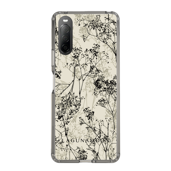 Slim Protection Case［ LAGUNAMOON - Botanical - Beige ］