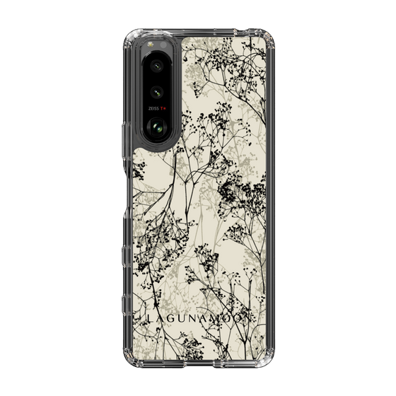 Slim Protection Case［ LAGUNAMOON - Botanical - Beige ］