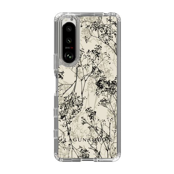 Slim Protection Case［ LAGUNAMOON - Botanical - Beige ］