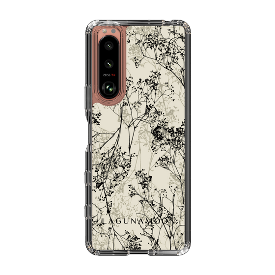 Slim Protection Case［ LAGUNAMOON - Botanical - Beige ］