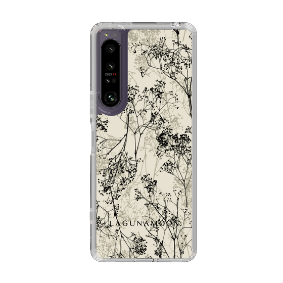 Slim Protection Case［ LAGUNAMOON - Botanical - Beige ］