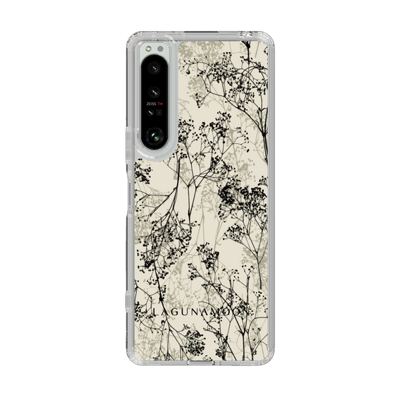 Slim Protection Case［ LAGUNAMOON - Botanical - Beige ］