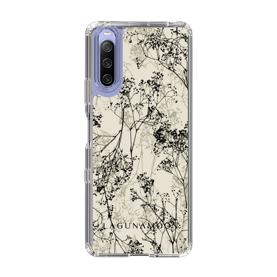Slim Protection Case［ LAGUNAMOON - Botanical - Beige ］