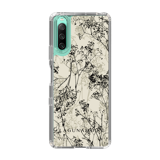 Slim Protection Case［ LAGUNAMOON - Botanical - Beige ］