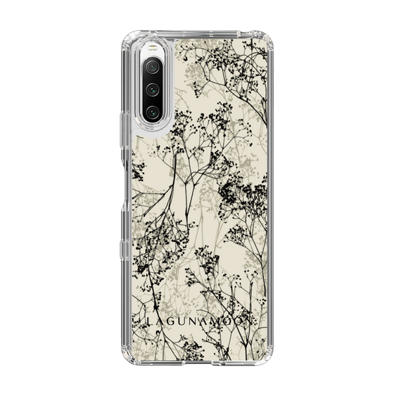 Slim Protection Case［ LAGUNAMOON - Botanical - Beige ］