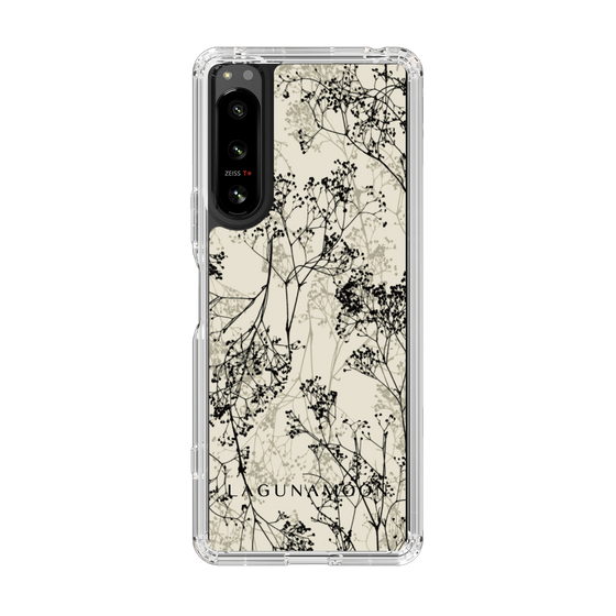 Slim Protection Case［ LAGUNAMOON - Botanical - Beige ］