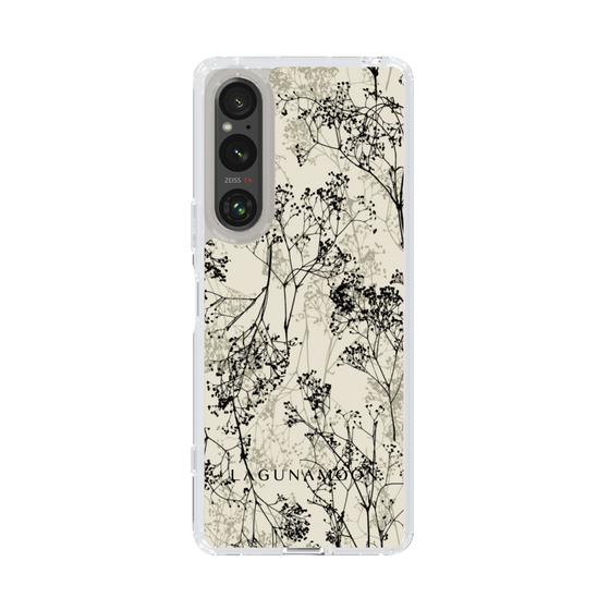 Slim Protection Case［ LAGUNAMOON - Botanical - Beige ］